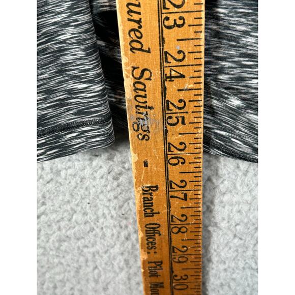 Lululemon Get Set Top Women 8 Black Shirt Long Sleeve Open Back Spaced-Out - Picture 4 of 8